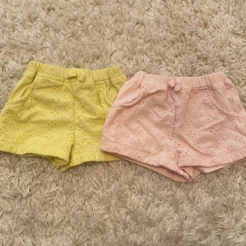 Great Bundle of Baby Girls First Impressions eyelet shorts!